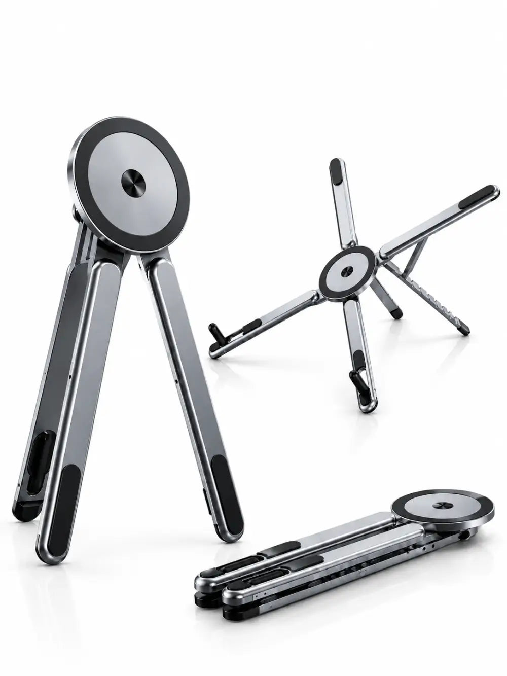 3-in-1 Convertible Laptop Stand | Foldable & Portable Aluminum Stand