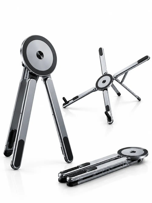 3-in-1 Convertible Laptop Stand | Foldable & Portable Aluminum Stand
